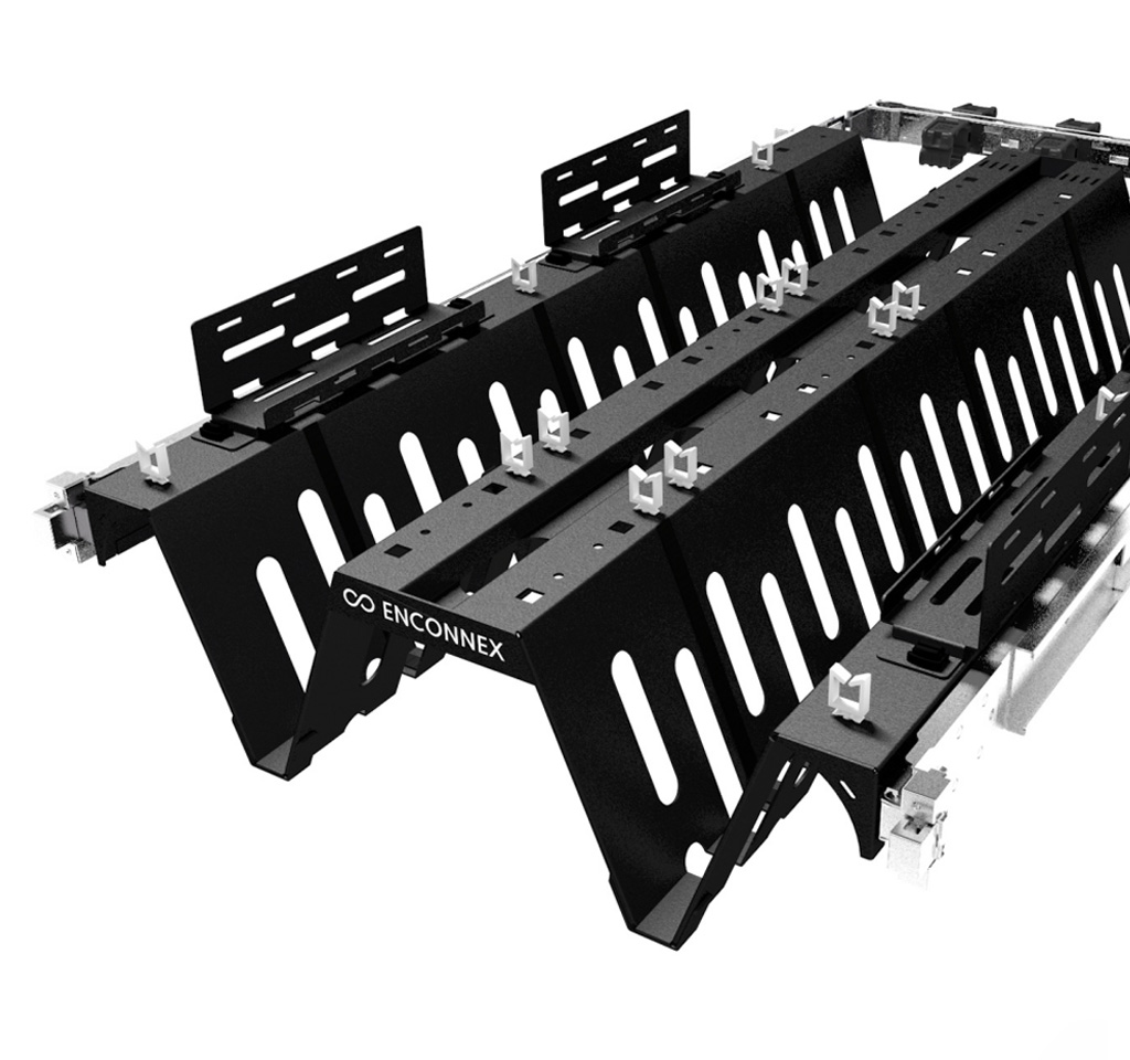 Enconnex real device testing open laptop shelves